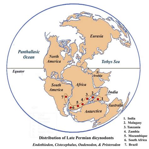 Pangaea in the Late Permian