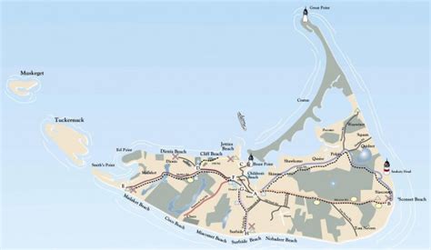 Tourist Map of Nantucket Island - Nantucket Massachusetts • mappery