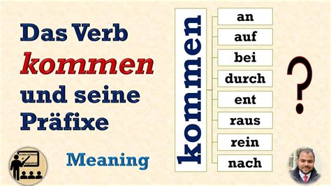 Das Verb "kommen" und seine Präfixe | Meaning - YouTube