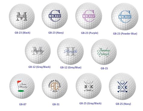 Personalized Name & Initial Golf Balls Customize the Name and Initial 12 Balls - Etsy