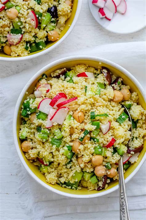 Chickpea Couscous Salad - Feel Good Foodie