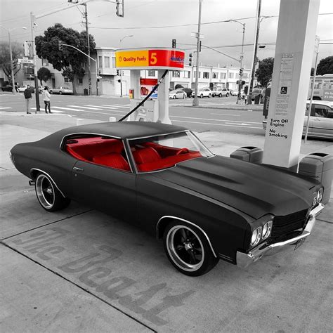 1970 Chevrolet Chevelle matte black | Classic cars muscle