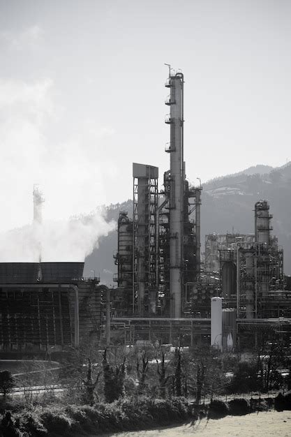 Premium Photo | View of an oil refinery plant