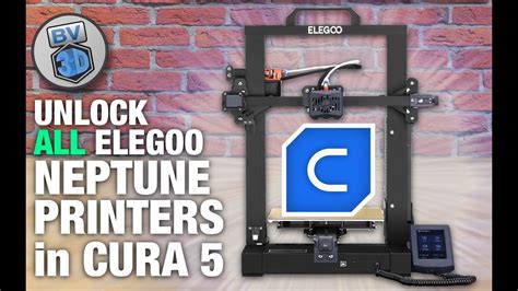 How to UNLOCK *ALL* Elegoo Neptune printers in Cura! - YouTube