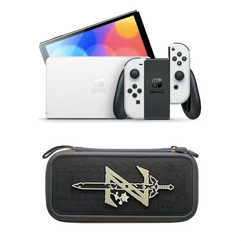 Nintendo Switch - OLED Model White with Zelda Case Bundle – Game Bros LB