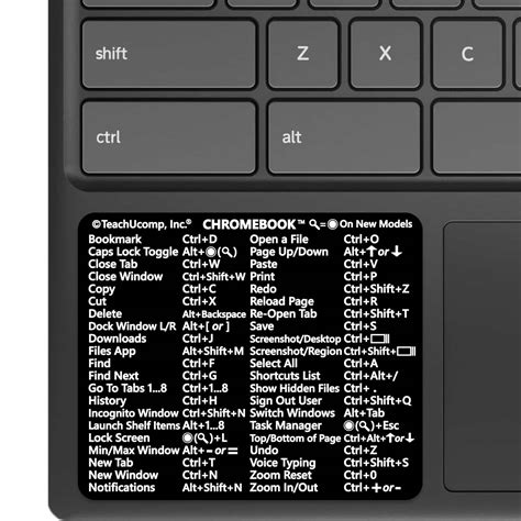 Chrome OS Keyboard Shortcuts Sticker - TeachUcomp, Inc.