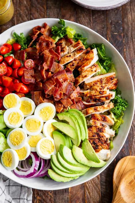 Grilled Chicken Cobb Salad with Honey Dijon {Paleo}