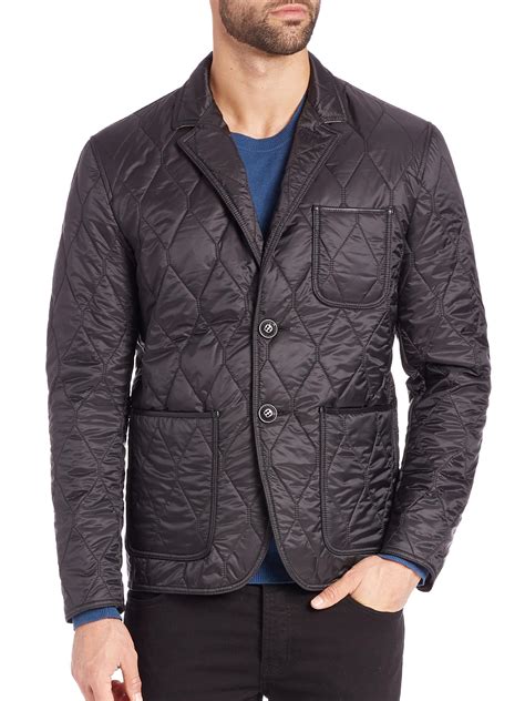 Lyst - Burberry Gillington Quilted Jacket in Black for Men