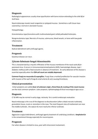 Fungal rhinosinusitis | PDF