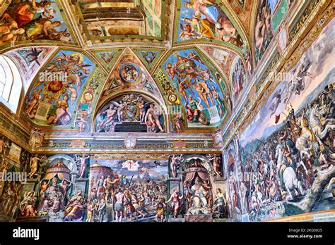 Rome Lazio Italy. The Vatican Museums in Vatican City. Raphael rooms ...