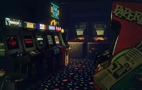 Download Vintage and Nostalgic Arcade Game Room | Wallpapers.com