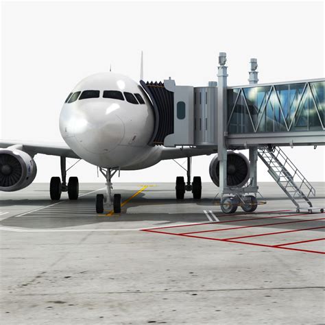 Airport jetway airplane 3D model - TurboSquid 1474030