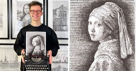 Talented Artist James Cook Creates Stunning Artwork With A Typewriter