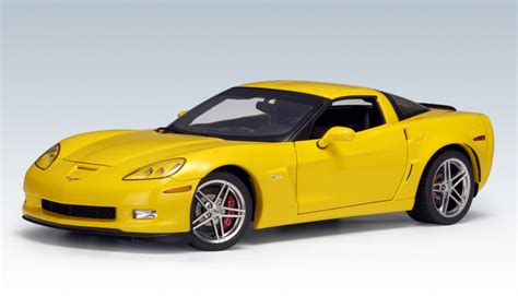 1/18 AUTOart Chevrolet Corvette C6 Z06 (Yellow) Diecast Car Model ...