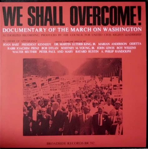 We Shall Overcome! (Documentary Of The March On Washington) (1963, Vinyl) | Discogs