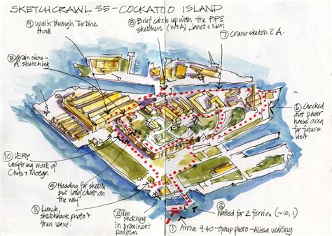 120421 Sketchcrawl35_05 Cockatoo Island Map | Great sketchcr… | Flickr