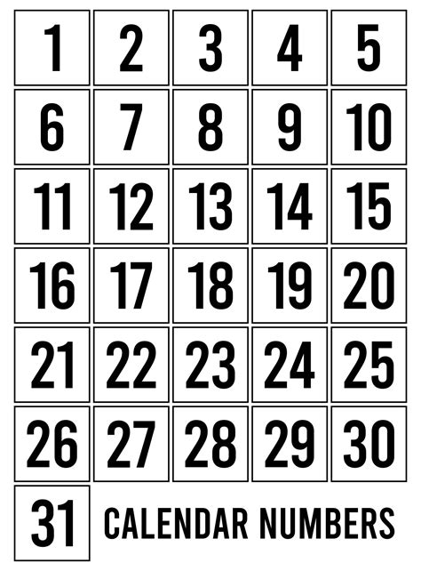 Printable Calendar With Week Numbers