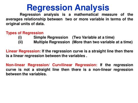 Regression Analysis