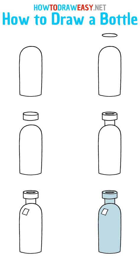 how to draw a bottle for kids