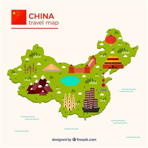 China Landmarks Map