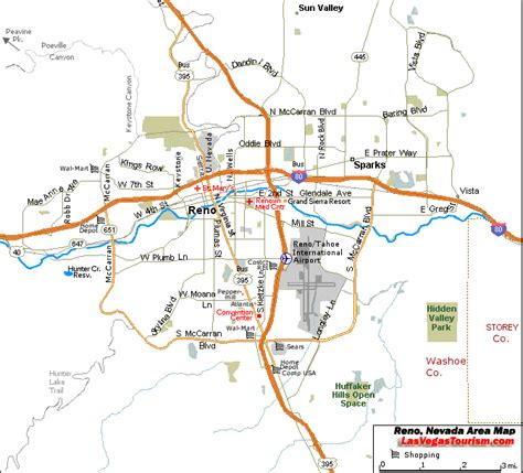 Map of Reno Nevada - TravelsMaps.Com