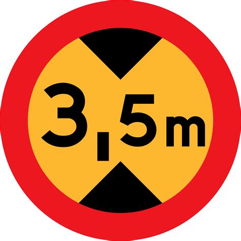 Clipart - 3.5 m sign