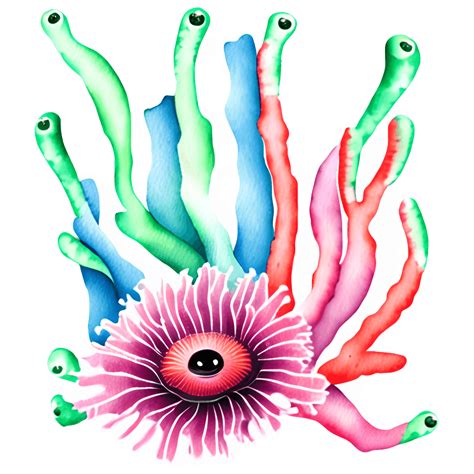 Watercolour Nice Sea Anemone · Creative Fabrica