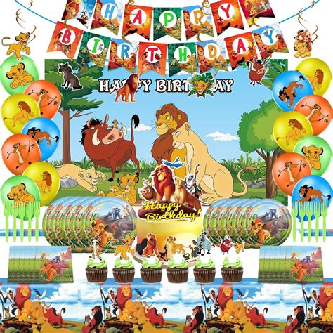 Amazon.com: Lion King Birthday Party Supplies, Lion King Party ...