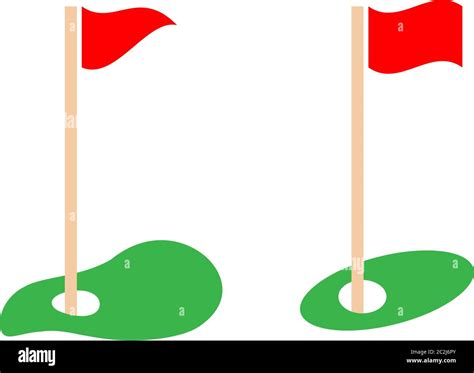 Golf Hole Flag Icon Vector Art Illustration Stock Vector Image & Art - Alamy