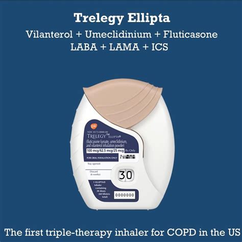 #Trelegy Ellipta is the first triple inhaler in the US, featuring a ...