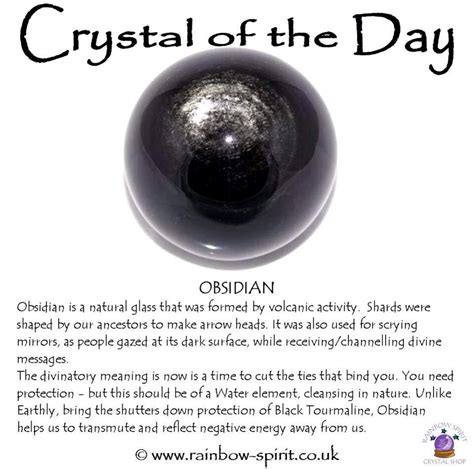 Crystal healing properties of Obsidian | CRYSTALS | Pinterest