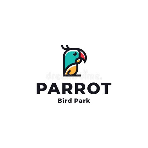 PARROT LOGO DESIGN stock illustration. Illustration of macaw - 253006265