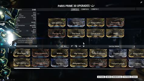 Warframe Mods: Applying and Combining Mods - Warframe Mods Guide - Page ...