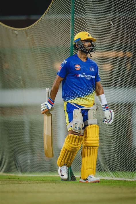 Ajinkya Rahane in the batting practice session in Chennai ahead of IPL ...