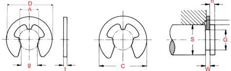 E Type Circlips, Circlips, Manufacturer, Exporters, Mumbai, India