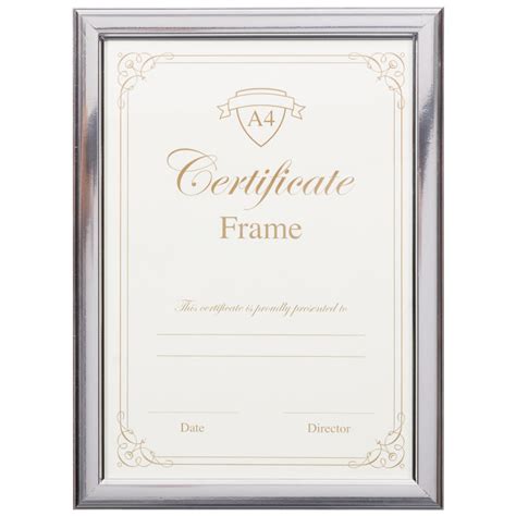 A4 Certificate Frame 3pk - Silver | Photo Frames, Frames