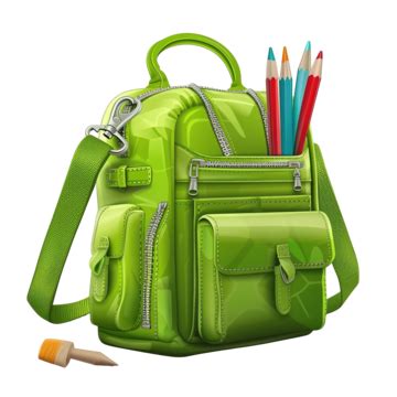 Green School Bag Equipment, Schoolbag, School, Green PNG Transparent Image and Clipart for Free ...