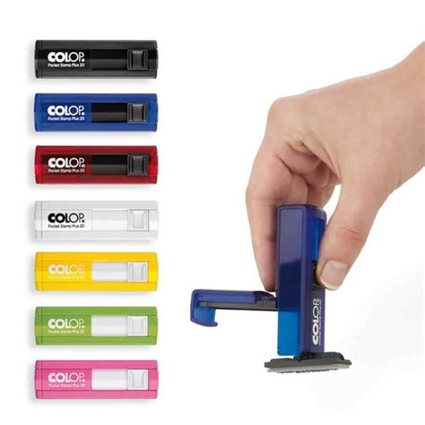 Colop Pocket Stamp Plus 20 Stamper With Custom Self Inking - Etsy