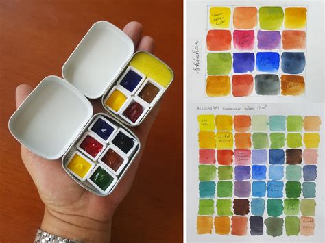 DIY Watercolor Mini Travel Palette - Milena B. BLOG