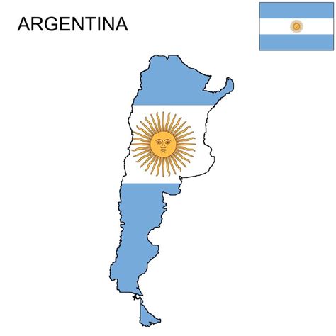 Carte et signification du Drapeau de l'Argentine / Mappr | Hispanic Net