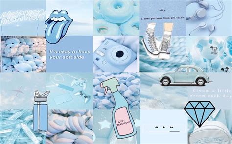 Pastel Blue Aesthetic Laptop Wallpapers - Wallpaper Cave