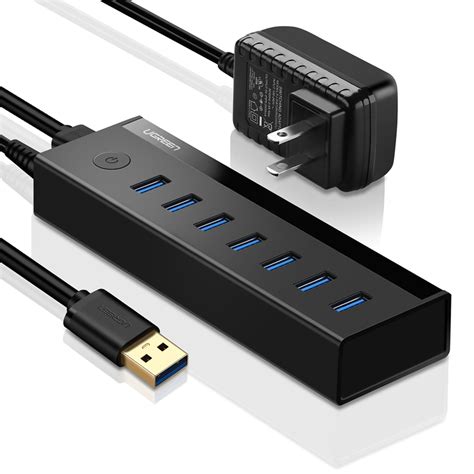 Bộ chia USB 3.0 ra 7 cổng hỗ trợ nguồn 5V/2A Ugreen 30845