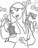 Mulan Printable Coloring Pages sketch template