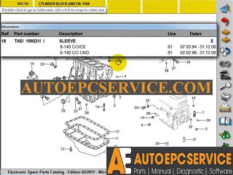 Volkswagen [02.2011] Electronic Spare Parts Catalog - Auto Repair ...