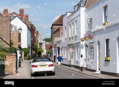 Period houses on Church Street, Old Isleworth, London Borough of Stock Photo, Royalty Free Image ...