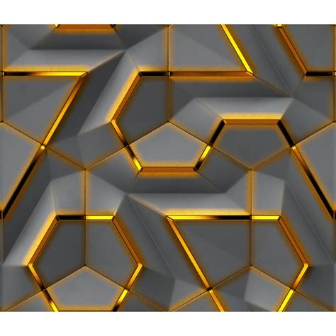 Geometric Wallpaper - Embossed Effect