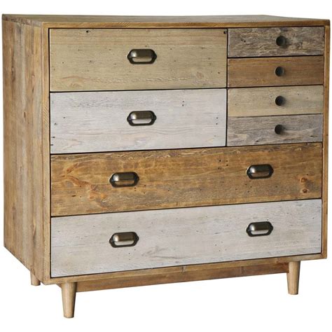 Roma Reclaimed Pine 6 Drawer Chest | Wood Furniture Store | Grimsby