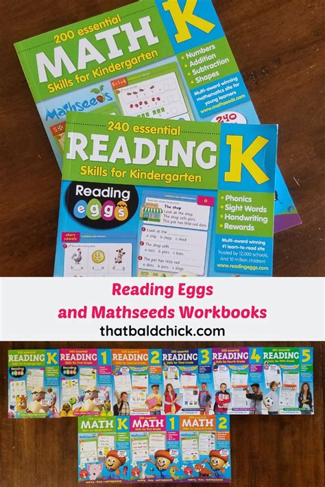 Reading Eggs and Mathseeds Workbooks — That Bald Chick®