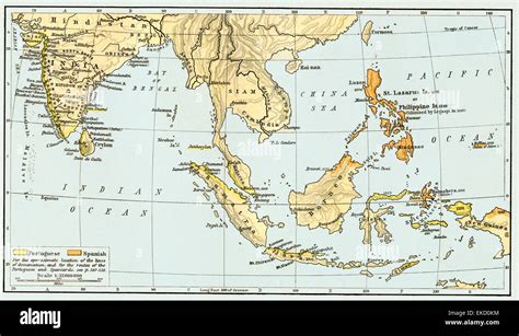 Malay archipelago map hi-res stock photography and images - Alamy