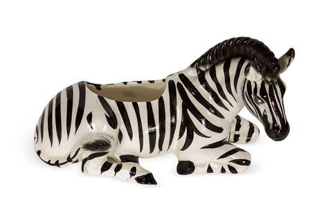 Vintage Ceramic Zebra Planter | Vintage ceramic, Zebra, Animal planters